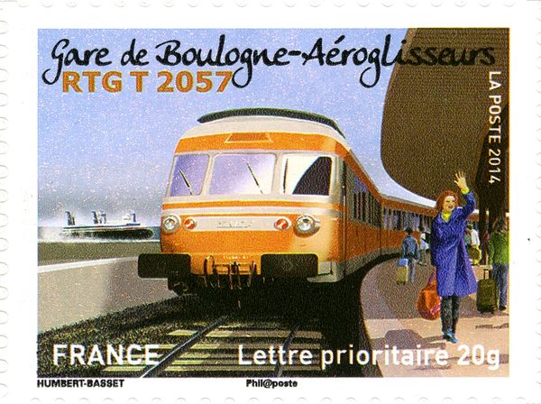 Gare de Boulogne - Aéroglisseurs - RTG T 2057