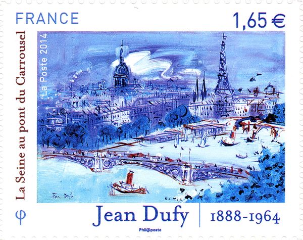 The Seine Bridge at the Carrousel by Jean Dufy