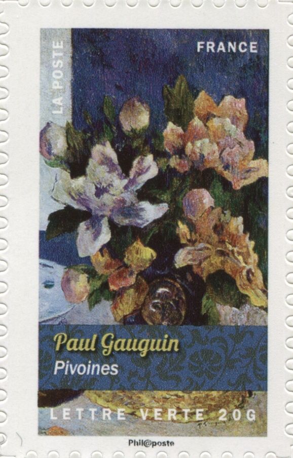 Peonies by Paul Gauguin