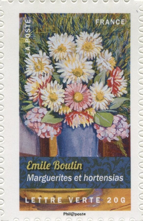 Daisies and Hydrangeas by Emile Boutin