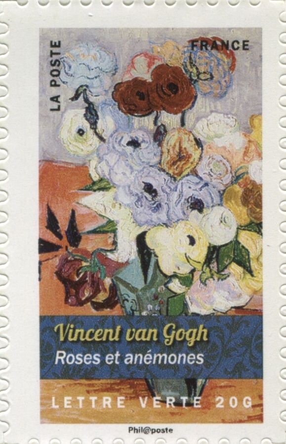 "Roses and Anemones" by Vincent van Gogh