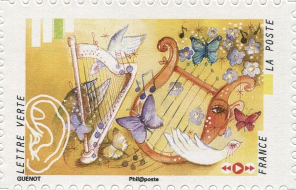 The music of a harp and a lyre