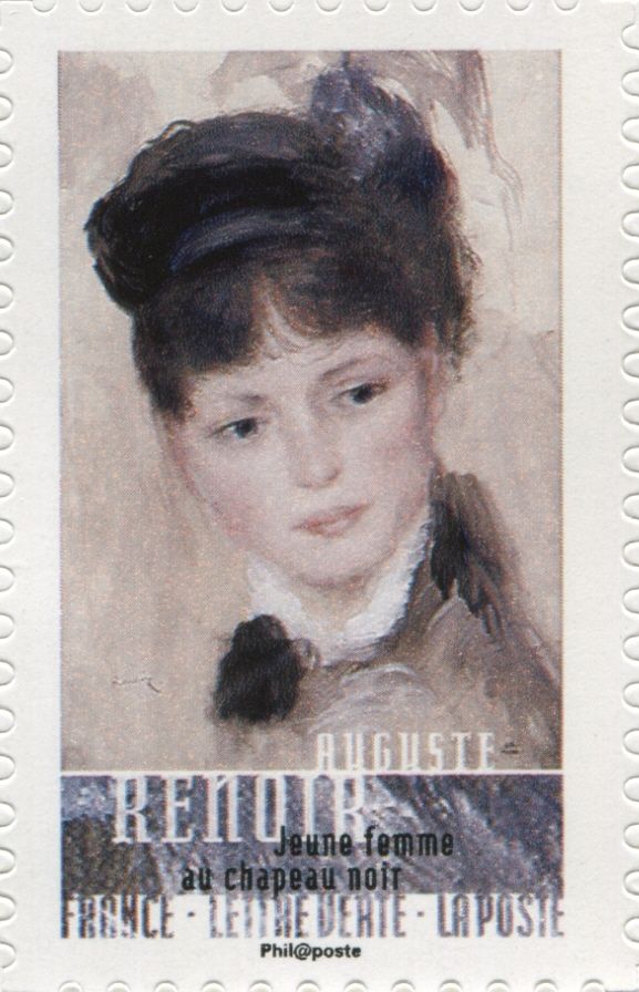 Auguste Renoir: Young woman in black hat