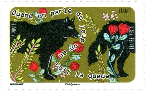 Speak of the wolf, see its tail