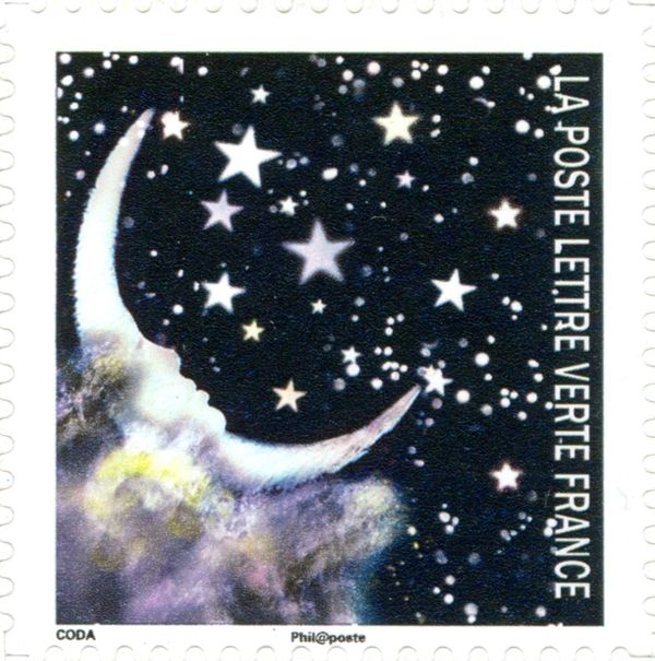Planetary correspondences - "Crescent moon looking at stars"