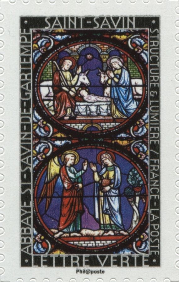 Vitrail de l'abbaye de Saint-Savin de Gartempe