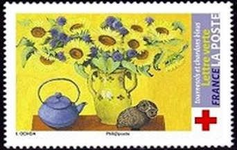 Sunflowers and Blue Thistles