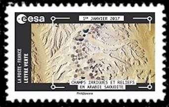 Irrigated Fields in Desert, Saudi Arabia