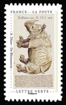 "Rhinoceros" by Albrecht Dürer (1471-1528)