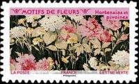 Pattern of Hydrangeas and Peonies