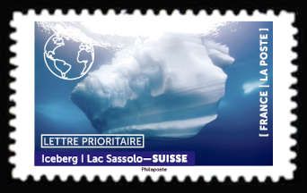 Iceberg in Lake Sassalo, Switzerland
