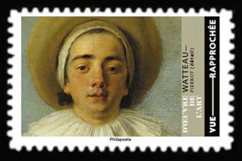 Pierrot (Detail) by Jean-Antoine Watteau