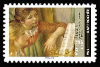 Young Girls at the Piano (Detail) by Pierre-Auguste Renoir