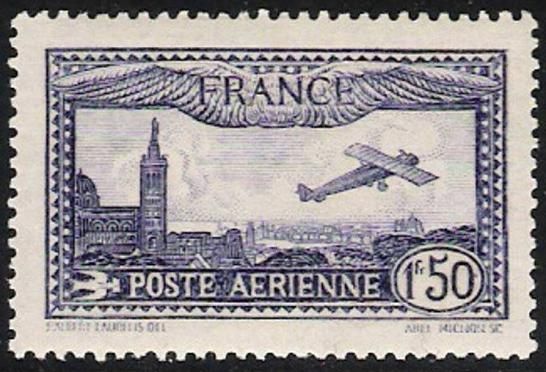 Farman F.190 over Notre Dame de la Garde, Marseille