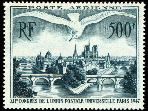 U.P.U.- 12th Congress. View of Paris
