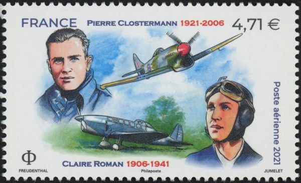 Claire Roman and Pierre Clostermann