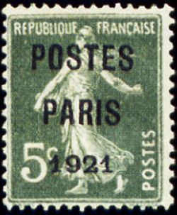 Semeuse Postes PARIS 1921