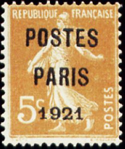 Semeuse Postes PARIS 1921