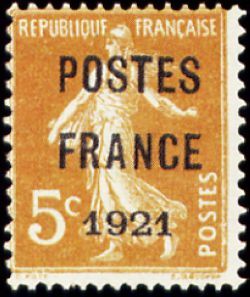Semeuse Postes PARIS 1921