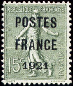 Semeuse Postes PARIS 1921