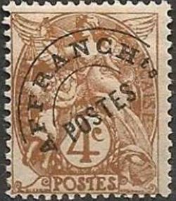 Allegorical subjects (Type Blanc) precancel
