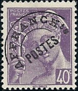 préoblitéré - Type Mercure, with "Postes Françaises"