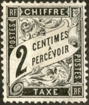 Chiffre taxe, type Duval