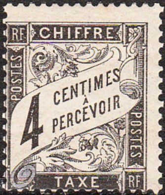 Chiffre taxe, type Duval