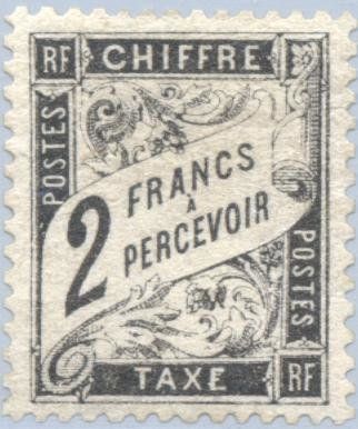 Chiffre taxe, type Duval