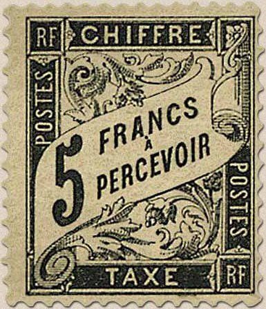 Chiffre taxe, type Duval