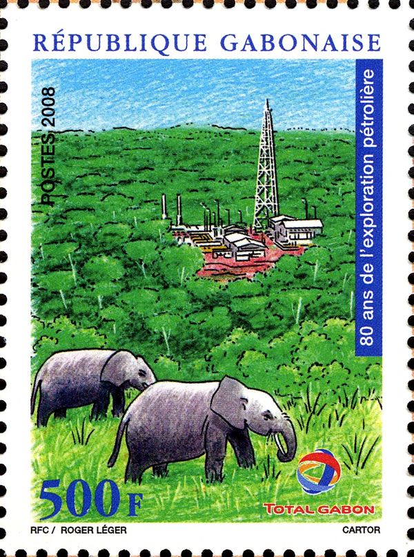 African Elephant (Loxodonta africana) before Oil Production 