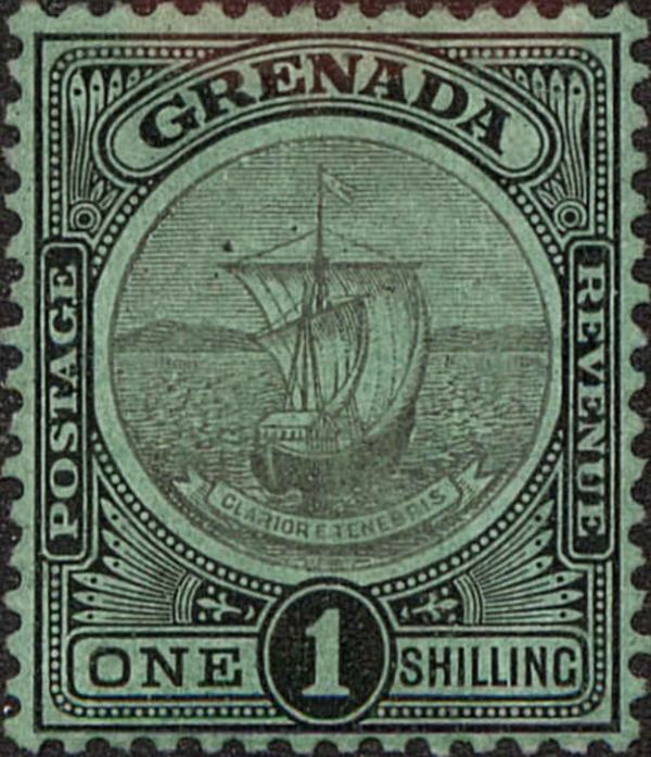 Colonial badge: sailing ship