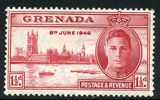 King George VI and Houses of Parliament, London