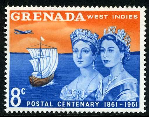 Victoria, Elizabeth II, Sailing Ship and Airplane