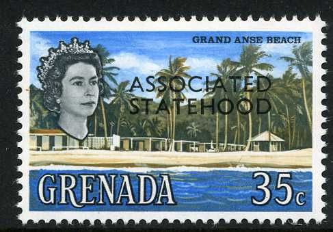 Grand Anse beach (overprinted)