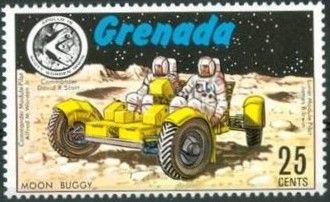 Astronauts in Rover