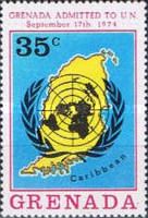 U.N. emblem over map of Grenada