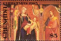 Madonna Enthroned with Saints'' By Agnolo Gaddi