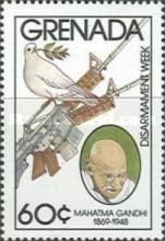 Mahatma Ghandi, dove of peace and weapons