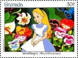 Alice in the flowers