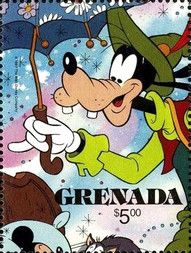 Goofy with embrella