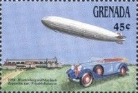 "Hindenburg" and Maybach "Zeppelin" Car