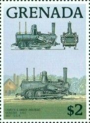 Camden & Amboy Railroad "Monster", 1837, USA