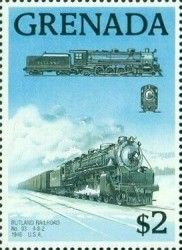 Rutland Railroad Steam Locomotive Nr. 93, 1946, USA
