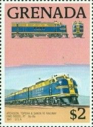 Atchison, Topeka & Santa Fe Railway Model FT diesel, 1941, …