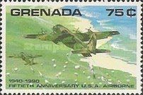 U.S. Paratroop Drop over Grenada