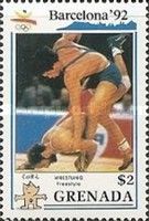Wrestling-Dave Schultz (USA) and Rakhmat Sofiadi (Bulgaria)