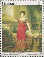 Queen Maria Isabel de Braganza, by Bernardo Lopez Piquer