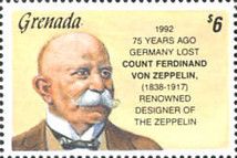 Count Ferdinand von Zeppelin, 75th anniv. of death