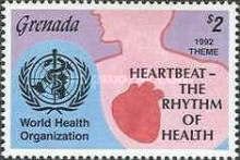 WHO emblem and Heartbeat - the rythm of health